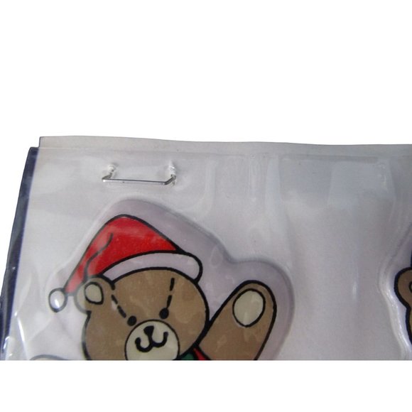 Christmas Teddy Bear Puffy Stickers Vintage 80s DBGCI EUC New Other - Picture 10 of 12